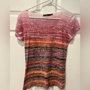 PRANA Striped Multicolor Women's Top